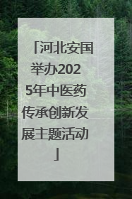 河北安国举办2025年中医药传承创新发展主题活动